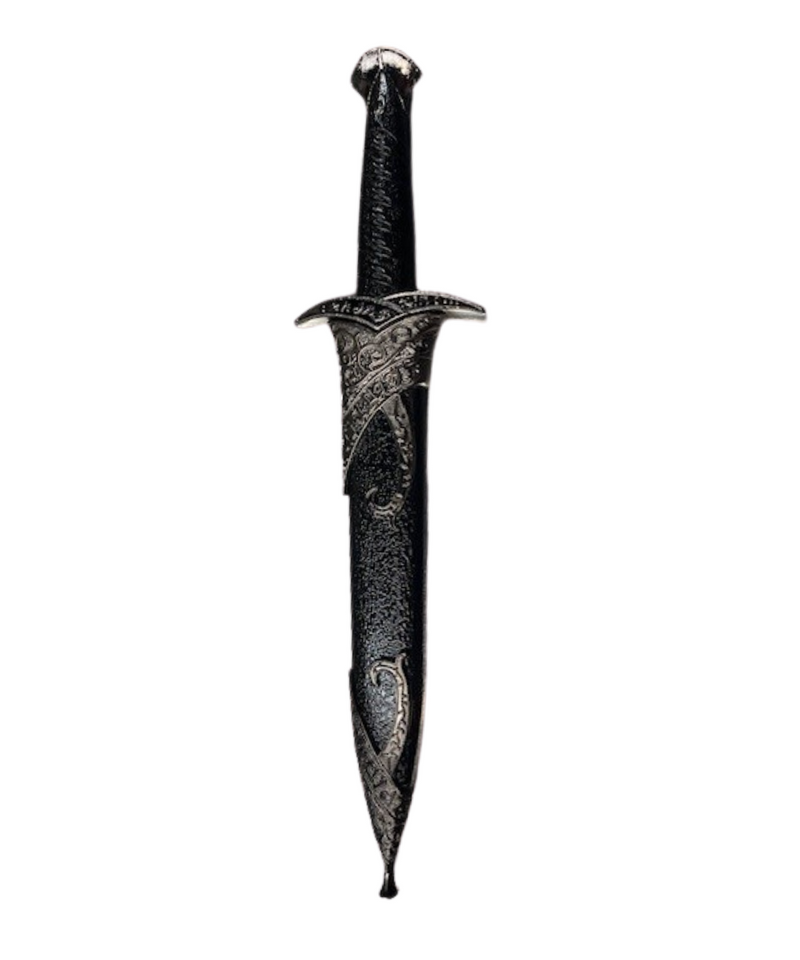 11" Dagger With Black Scabbard