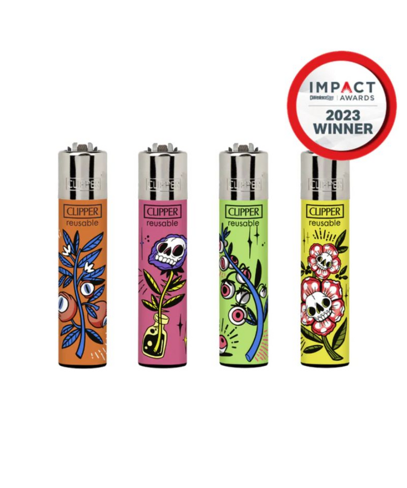 Strange Flowers Clipper Lighter