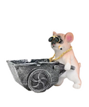 Dog Pushing Wheelbarrow Ashtray
