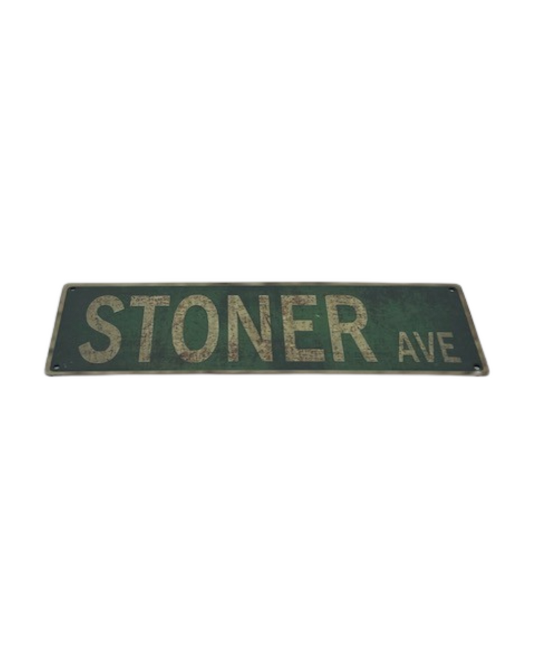 Stoner Ave Wooden Sign