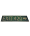 Exit 420 Wooden Sign