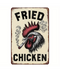 Fried Chicken Tin Sign