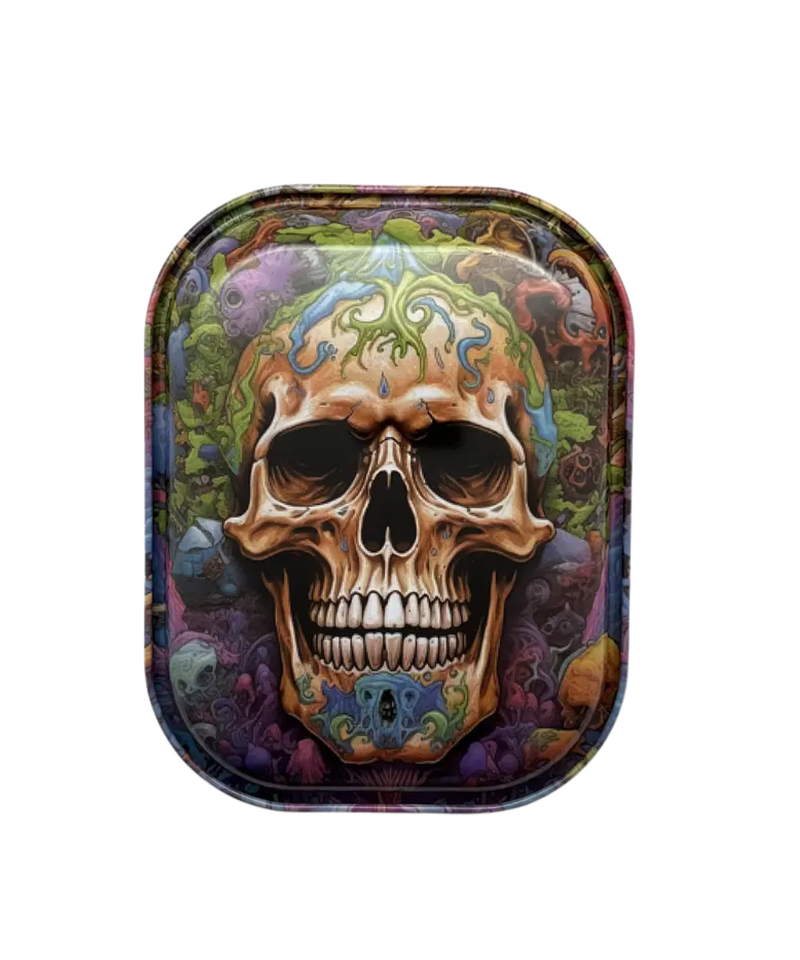 Skull Small Metal Rolling Tray