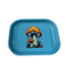 Teal Mushroom Small Metal Rolling Tray