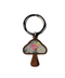 Wooden Mushroom Keychain