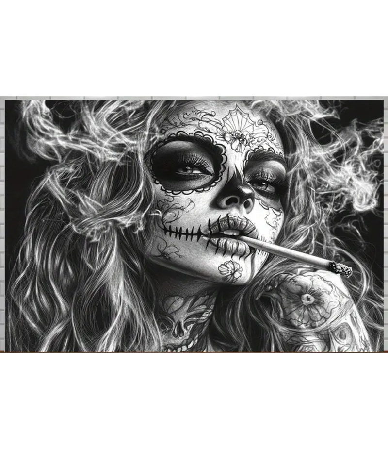 Smoking Lady Tapestry