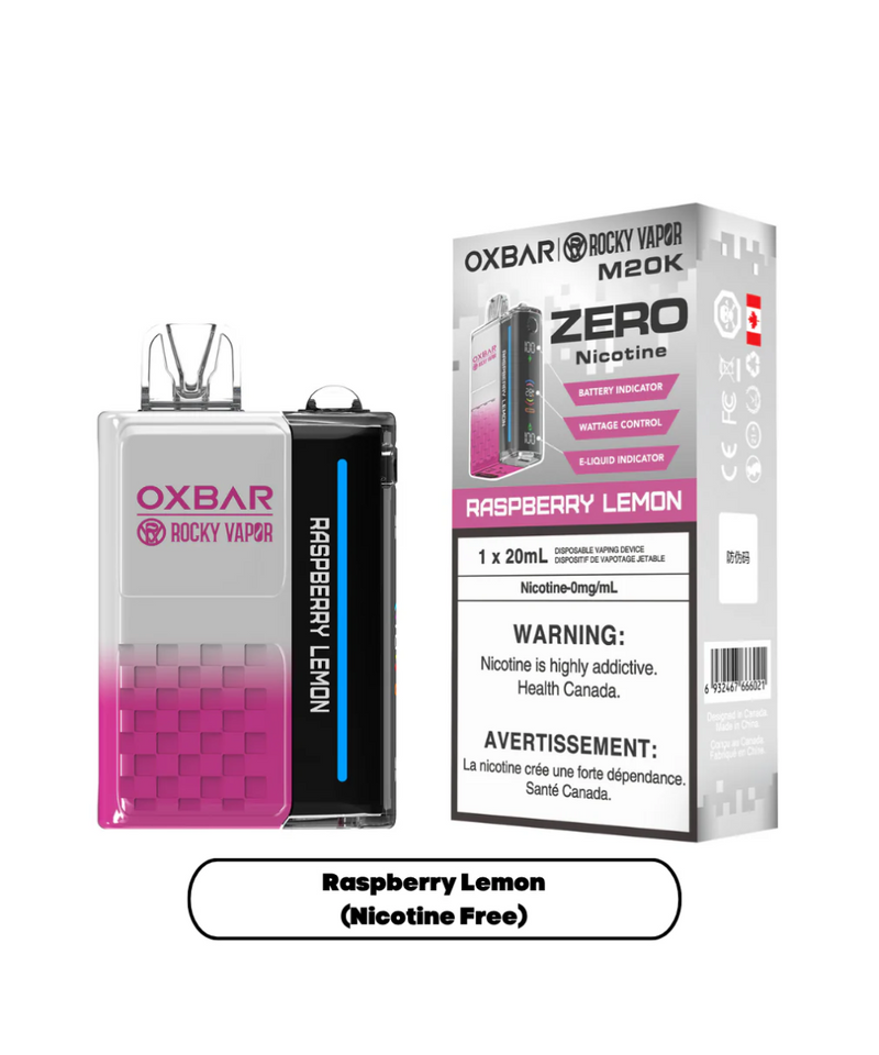 Oxbar M20K No Nicotine Disposable Vape Alberta Excised