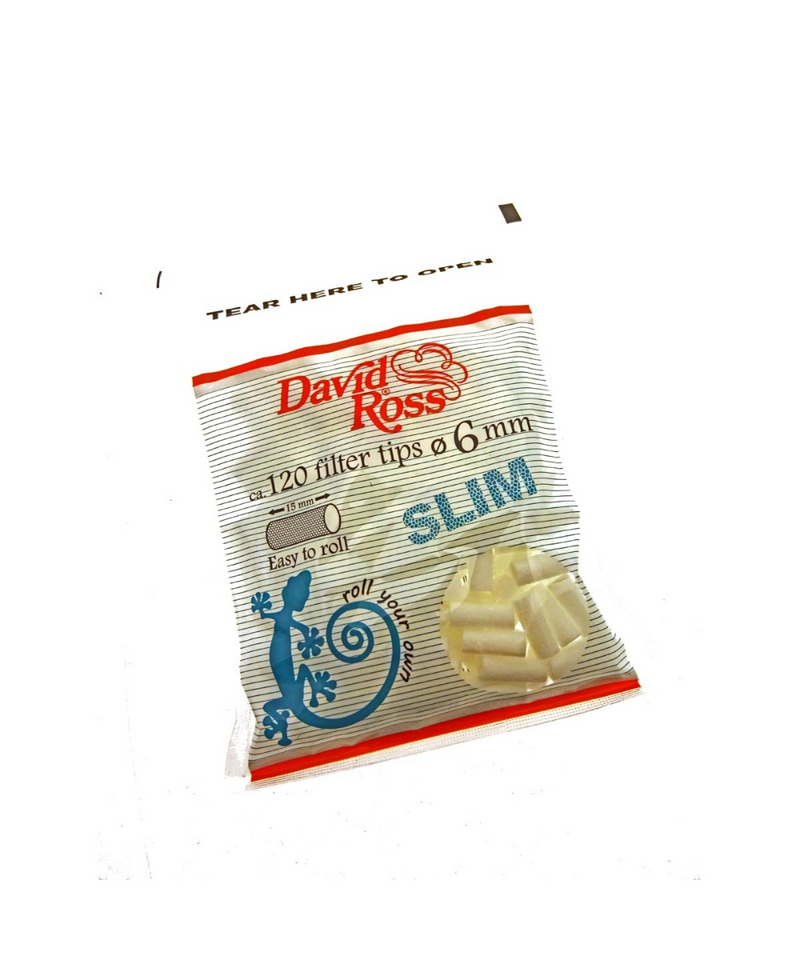 David Ross Slim 6mm Filters 120 Pack