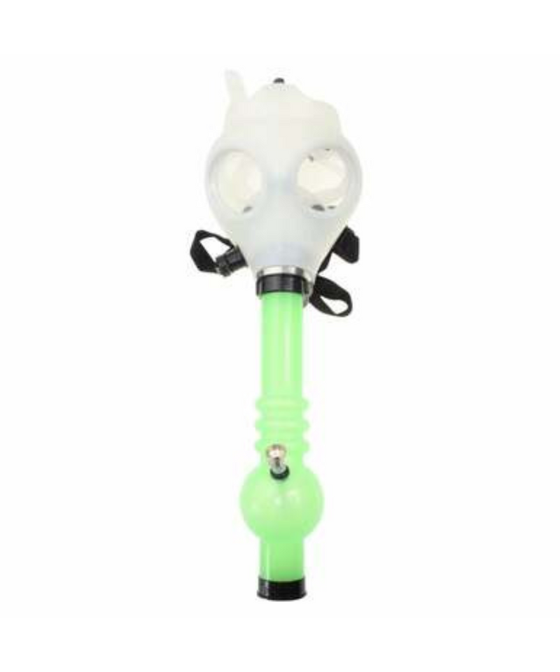 Silicone Gas Mask With Bong Attachment