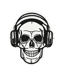 Skull With Headphones Patch