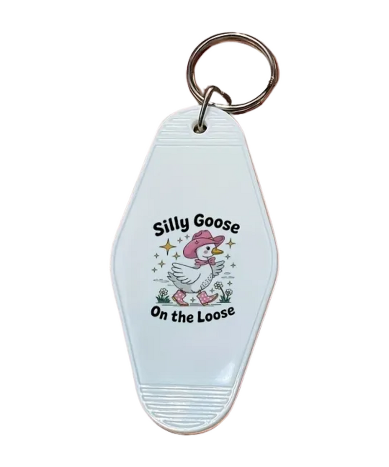 Silly Goose On The Loose Keychain