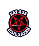 Eat Ass Hail Satan Pin
