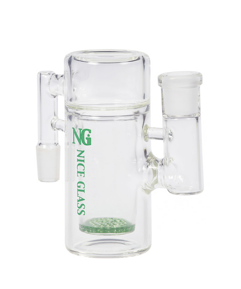 Nice Glass 14mm 90° Honeycomb Perc Ash Catcher