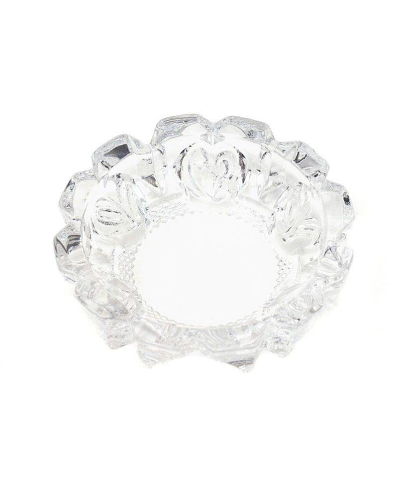 4.5" Glass Crystal Ashtray