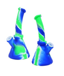 8.5" Bent Neck Honeycomb Silicone Beaker Bong