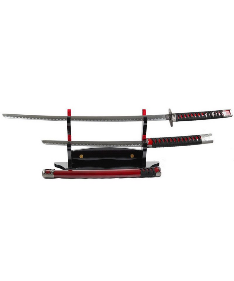 42" Samurai Sword Combo With Wakizashi In Scabbard