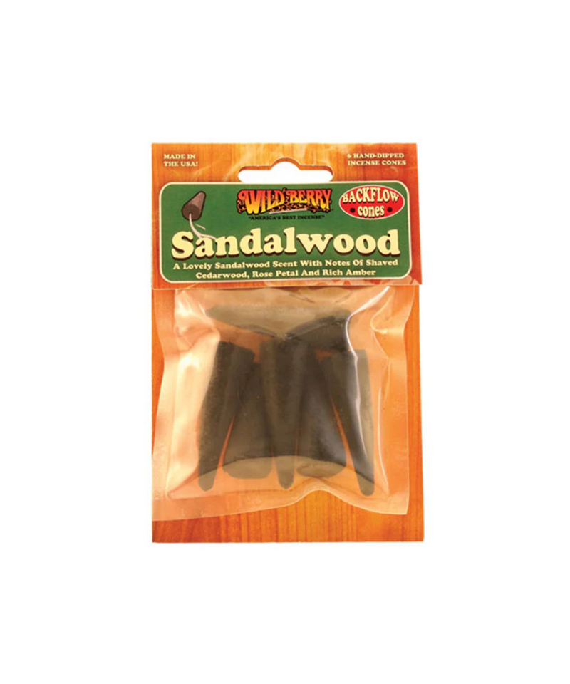 Wild Berry Sandalwood Backflow Incense 6pk