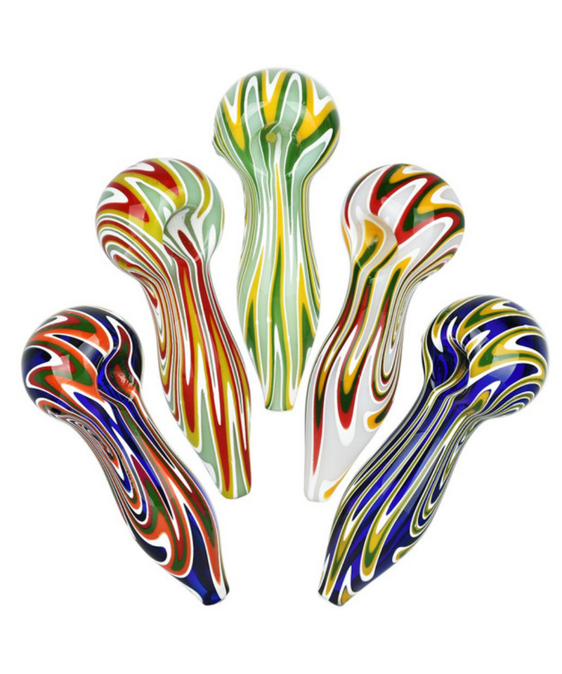 5" Eternal Flame Glass Spoon Pipe