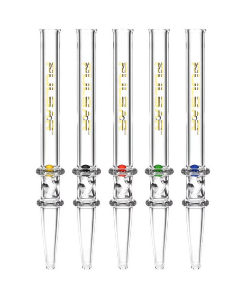 Pulsar 6" Quartz Dab Straw With Spin Pearl