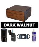 Brigham Dark Walnut Celestial 50ct Humidor Set