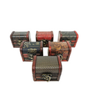 Extra Small Wooden Chest With Pattern