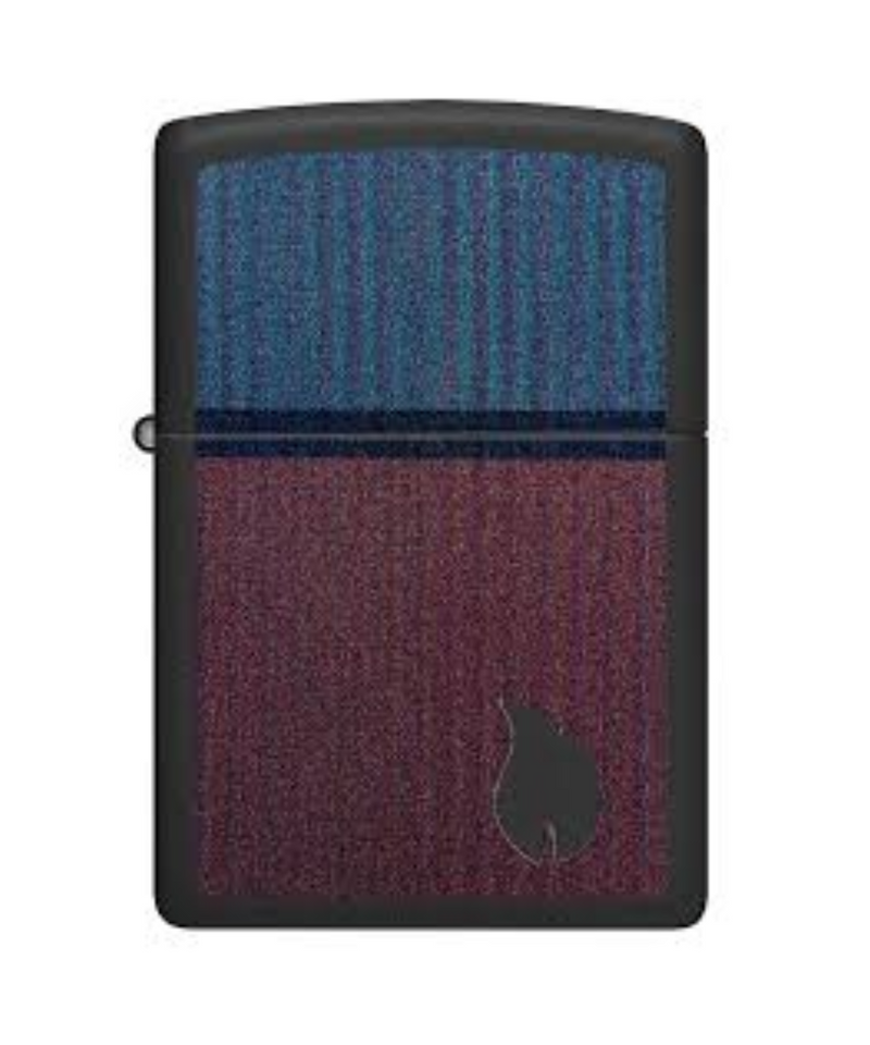 Two Tone Flame Zippo Lighter
