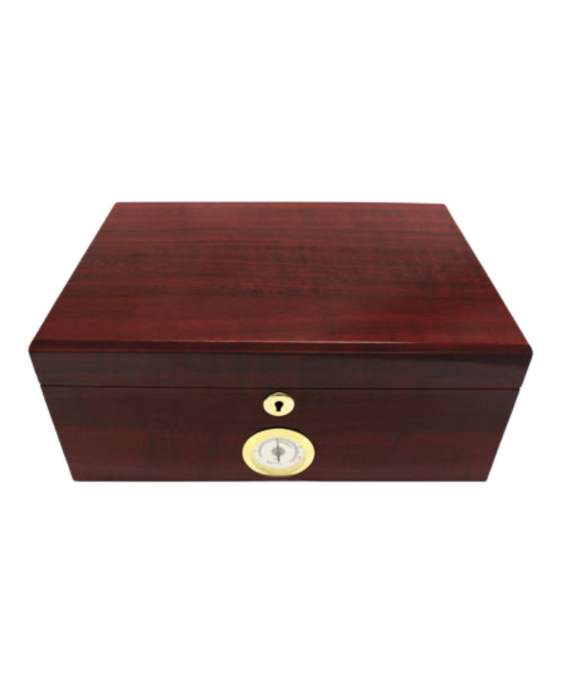 Wood Humidor 60 Count With Lock & Key