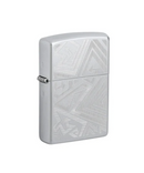 Lined Arrow Design Zippo Lighter