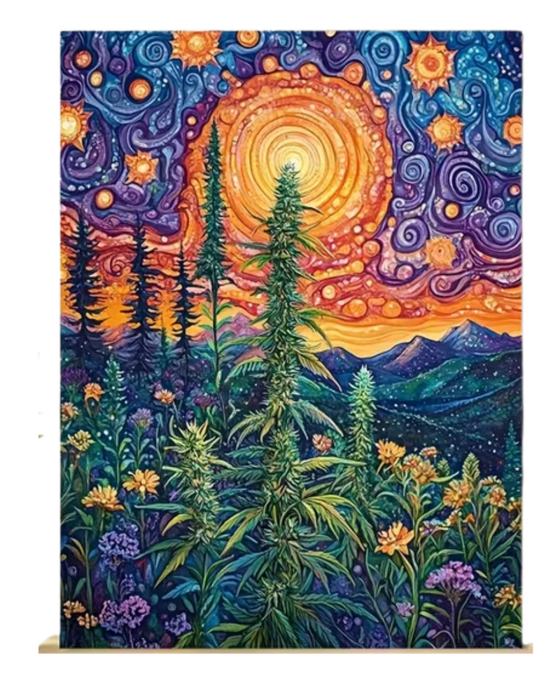 Weed Farm Canvas Painting
