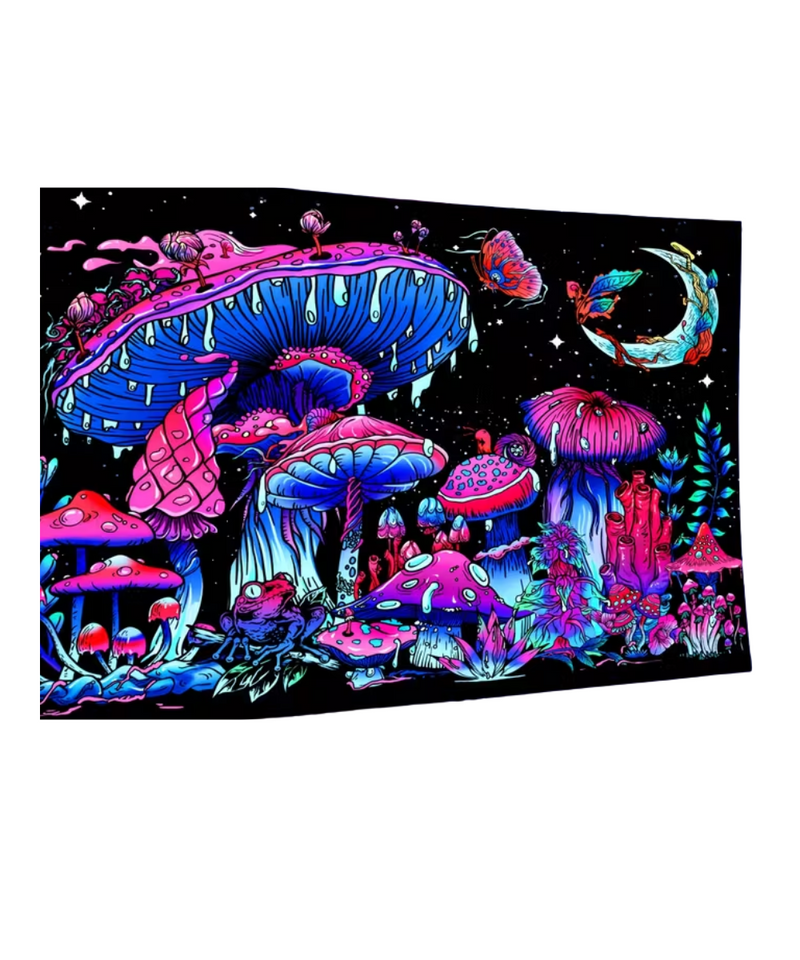 Mushrooms & Moon Tapestry