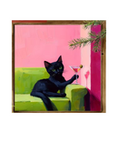 Black Cat Framed Art