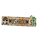 Mushroom Street Tin Sign