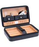 Vegan Leather Cedar Cigar Travel Humidor