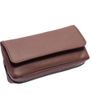 Vegan Brown Leather Pipe & Tobacco Pouch