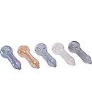 4.5" Electroplated Swirl Glass Hand Pipe