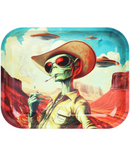 Pulsar Cowboy Alien Large Metal Rolling Tray
