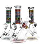 Pulsar 6.75" Mosaic Bart Wag Glass Beaker Bong