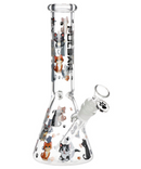 Pulsar 10" Cute Kitties Glass Beaker Bong