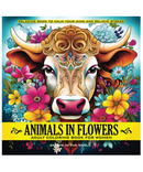 Animals In Flowers Colouring Book