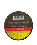 4th Generation 1931 Navy Flake Pipe Tobacco 50g Tin