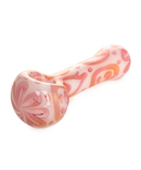 Red Eye Glass 4.5" Peace, Love & Happiness Spoon Pipe