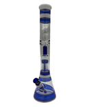 18" Tree Perc Beaker Bong With Splash Guard
