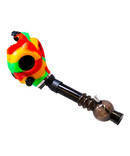 Rasta Silicone Gas Mask With Bong Attachment