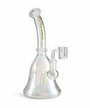 Fortune 9" Bell Base Iridescent Glass Dab Rig