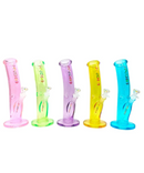 Hydro 12" Bent Neck Straight Tube Glass Bong