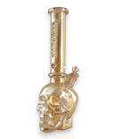 Fortune 14" 7mm Electroplated Skull Glass Bong