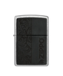 Black Leather Emblem Zippo Lighter