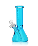 Arsenal 8" Vibrant Hue Glass Beaker Bong