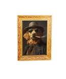 Gentleman Smoking Dog Magnet