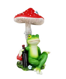 Frog & Mushroom Figurine